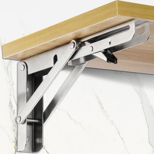 150kg Load Heavy - Duty Stainless - Steel Folding Table Bracket Shelf Bench - Buy Online at Bargain Bay Australia