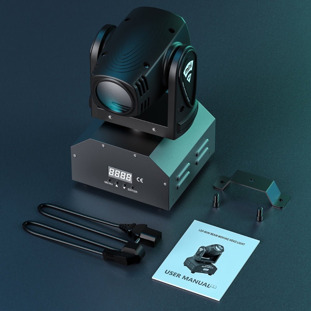 15W Mini LED Moving Head Light DMX512 RGBW Light Beads 4 In 1 Beam Stage Light - Buy Online at Bargain Bay Australia