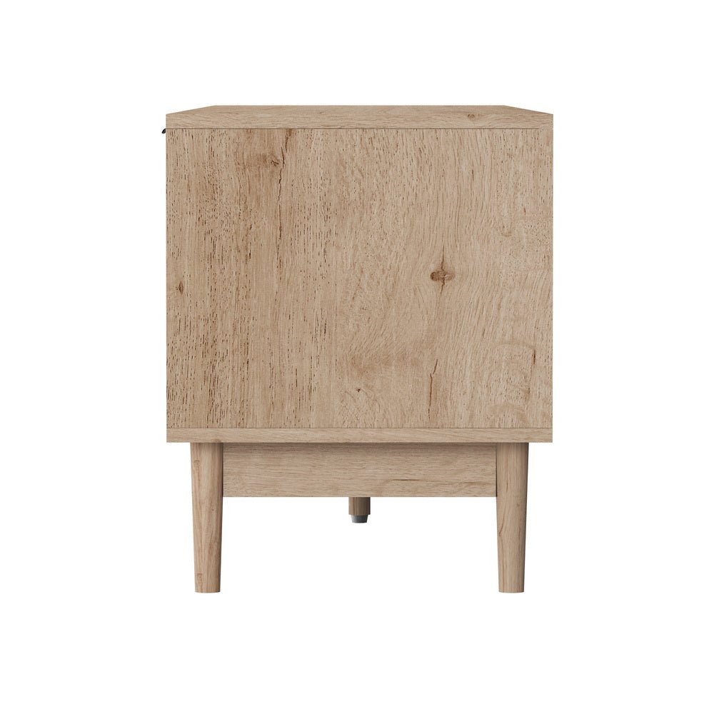 160cm Natural TV Cabinet Entertainment Unit Stand - Buy Online at Bargain Bay Australia