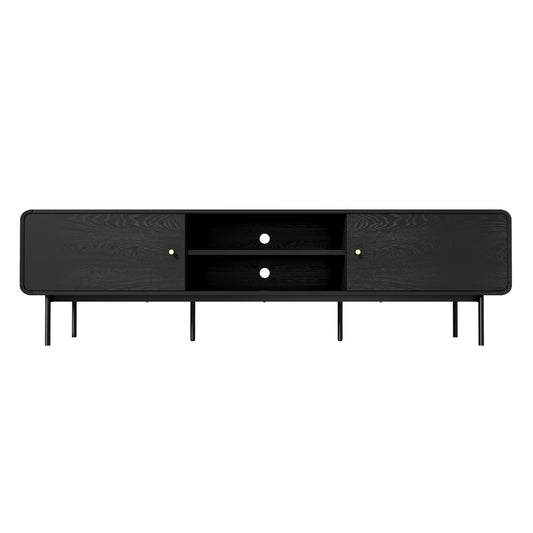 180cm Black Wooden TV Cabinet Entertainment Unit Stand - Buy Online at Bargain Bay Australia