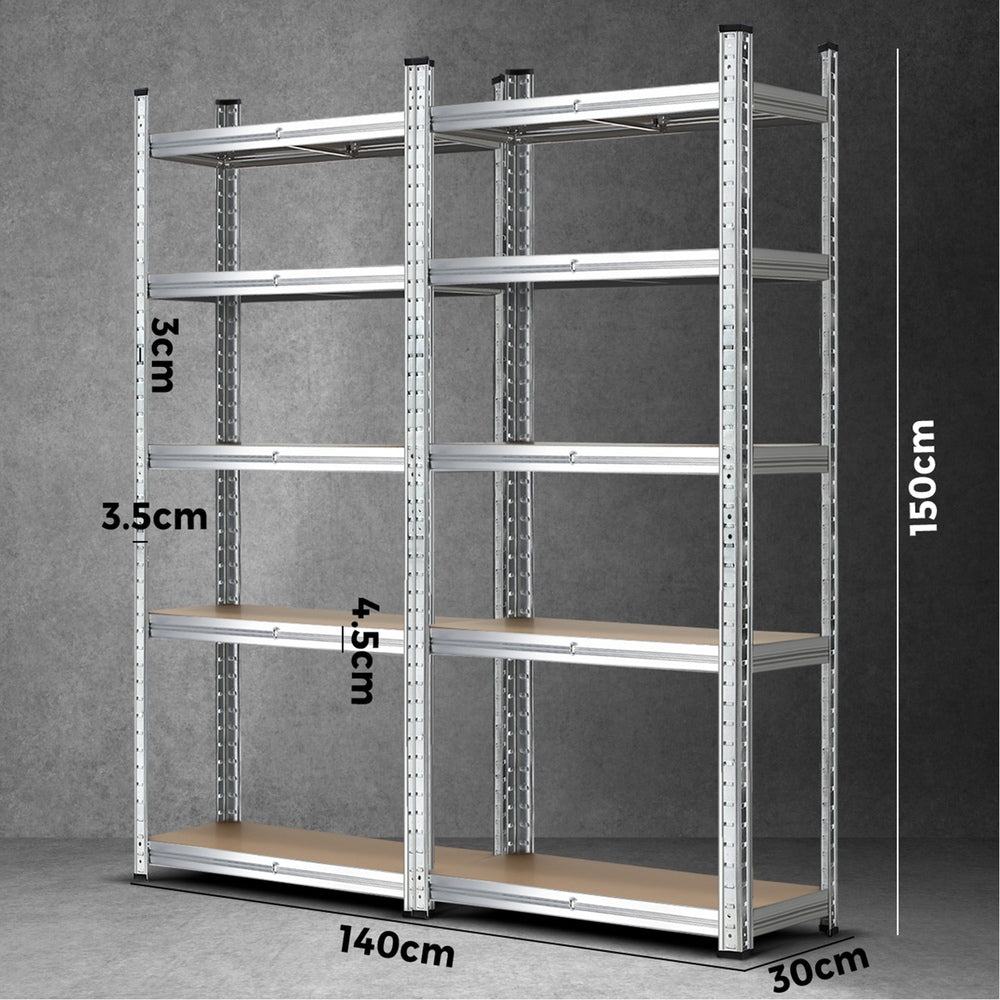 2pcs Warehouse Storage Rack Steel Pallet 1.5m - Buy Online at Bargain Bay Australia