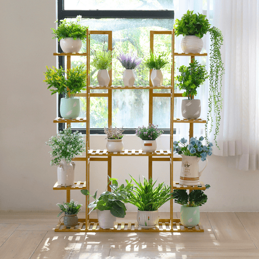9 Tier Extra Large Bamboo Plant Stand - Buy Online at Bargain Bay Australia
