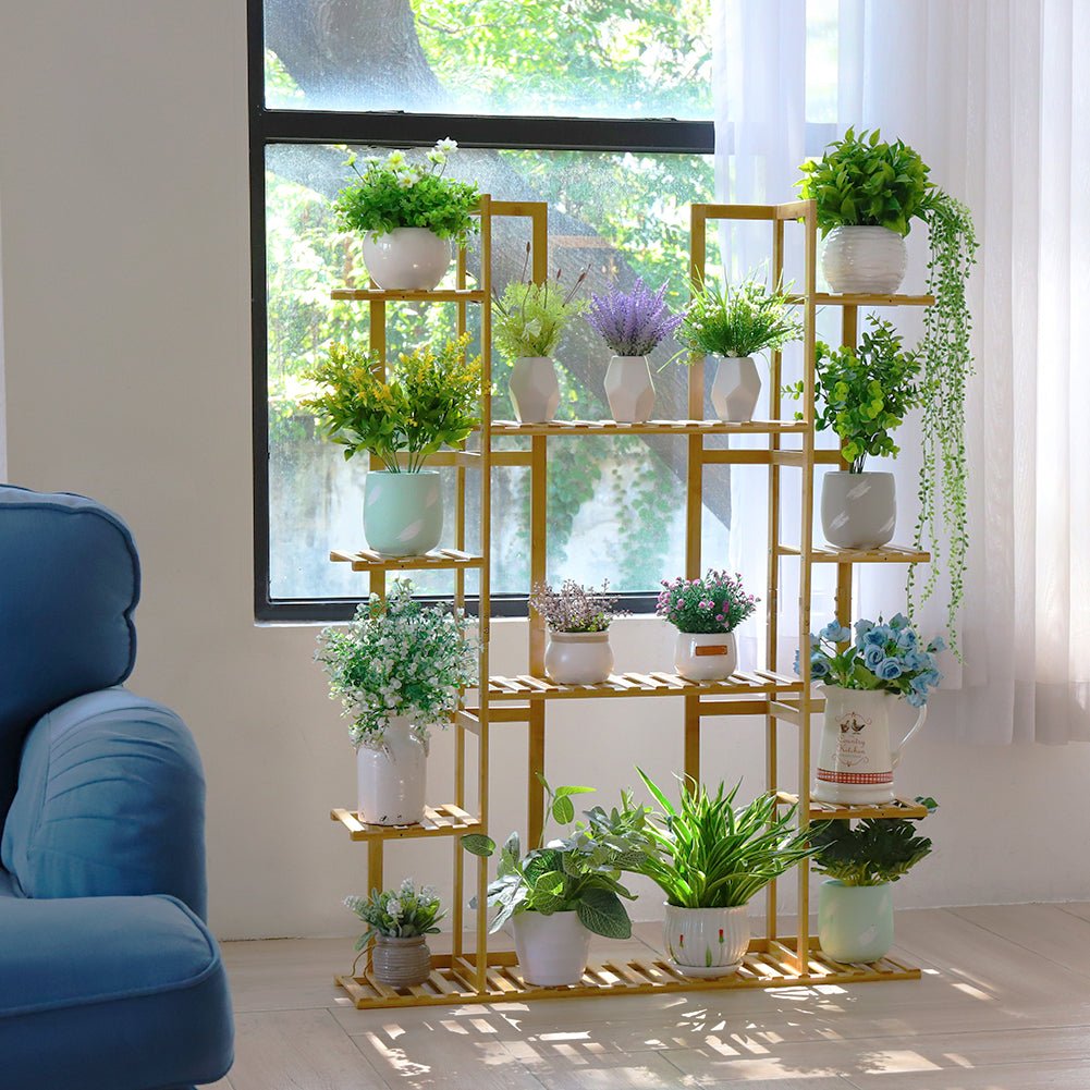 9 Tier Extra Large Bamboo Plant Stand - Buy Online at Bargain Bay Australia