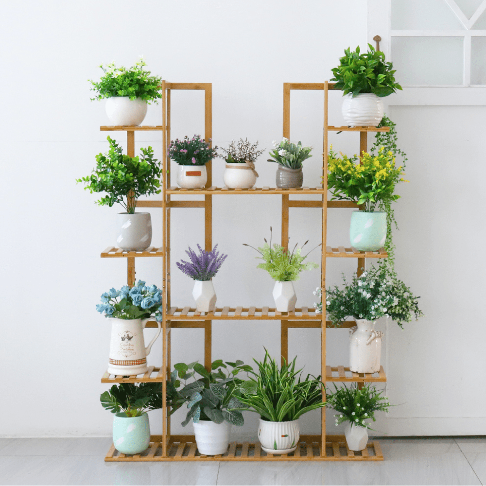 9 Tier Extra Large Bamboo Plant Stand - Buy Online at Bargain Bay Australia