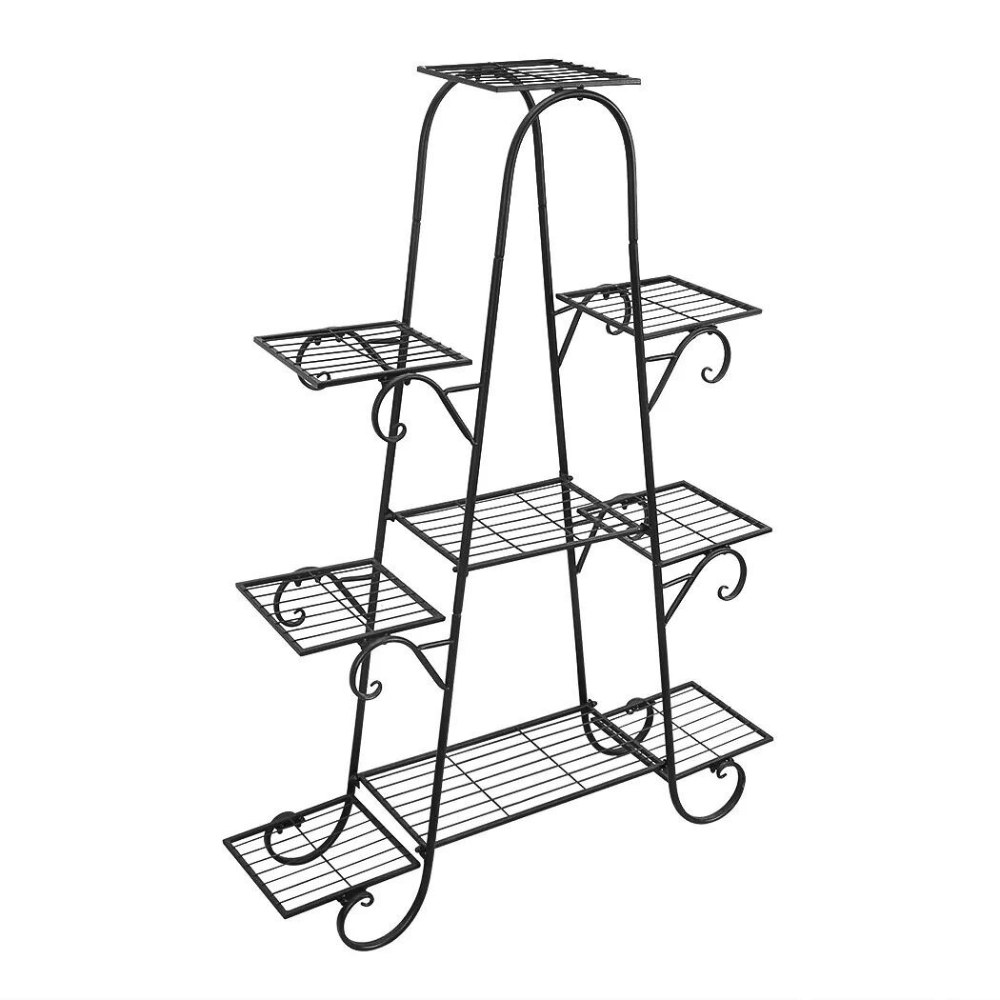 9 Tier Metal Plant Shelf Stand Multilayer Potted Display Rack Patio - Buy Online at Bargain Bay Australia