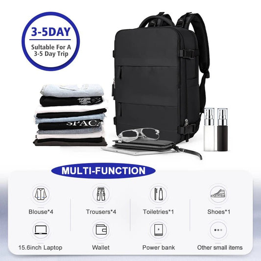 Waterproof Travel Backpack – Carry - On & Laptop Safe - Buy Online at Bargain Bay Australia