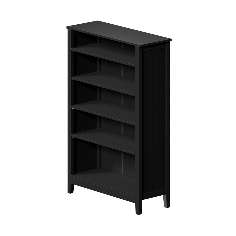 Black 5 Tier Bookshelf Bookcase Display Storage Cabinet - Buy Online at Bargain Bay Australia