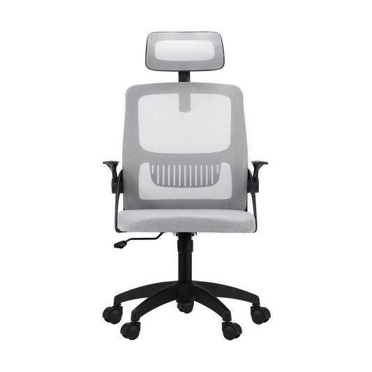 Black and Grey Mesh Office Chair with Fabric Seat - Buy Online at Bargain Bay Australia