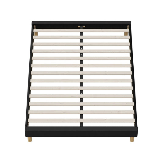 Black Leather Queen Size Bed Frame Base - Buy Online at Bargain Bay Australia