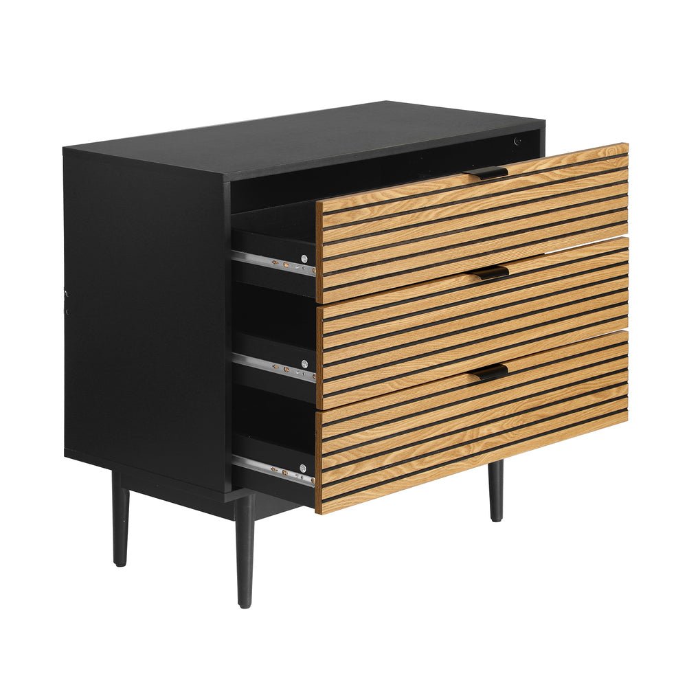 Chest of Drawers 3 - Drawer Dresser Table Lowboy - Buy Online at Bargain Bay Australia