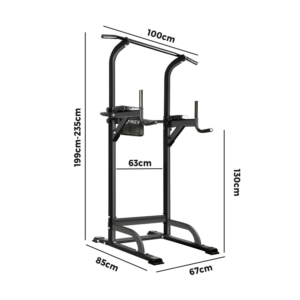 Chin Up Tower with Weight Bench for Push Up Pull Up and Knee Raise - Buy Online at Bargain Bay Australia