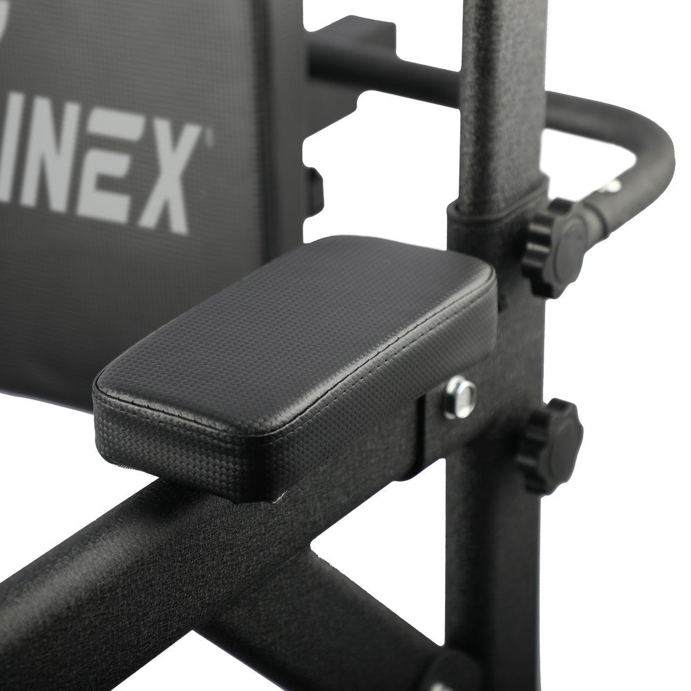 Chin Up Tower with Weight Bench for Push Up Pull Up and Knee Raise - Buy Online at Bargain Bay Australia
