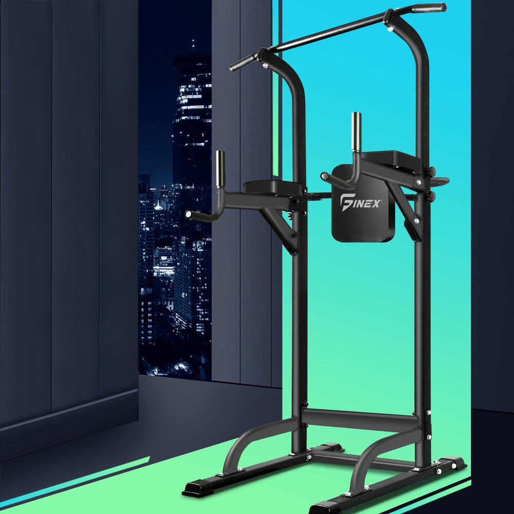 Chin Up Tower with Weight Bench for Push Up Pull Up and Knee Raise - Buy Online at Bargain Bay Australia