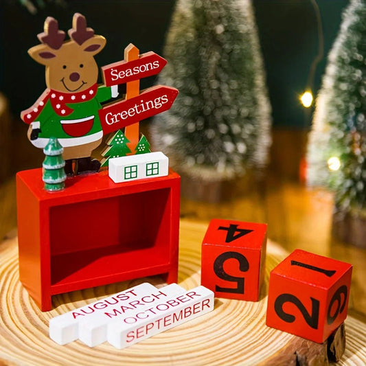 Christmas Countdown Calendar Ornament – Adjustable Desk & Bookshelf Decor - Buy Online at Bargain Bay Australia