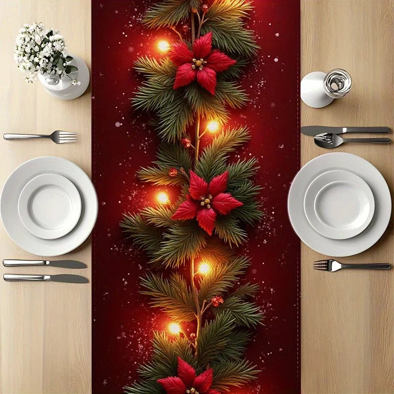Christmas Mantel Scarf Table Runner – Holiday Living Room Décor - Buy Online at Bargain Bay Australia