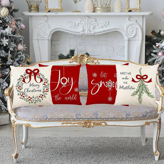Christmas Pillow Covers – Merry Christmas & Holiday Quotes - Buy Online at Bargain Bay Australia