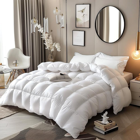 Goose Feather Down Quilt 500/700GSM Duvet Doonas - Buy Online at Bargain Bay Australia