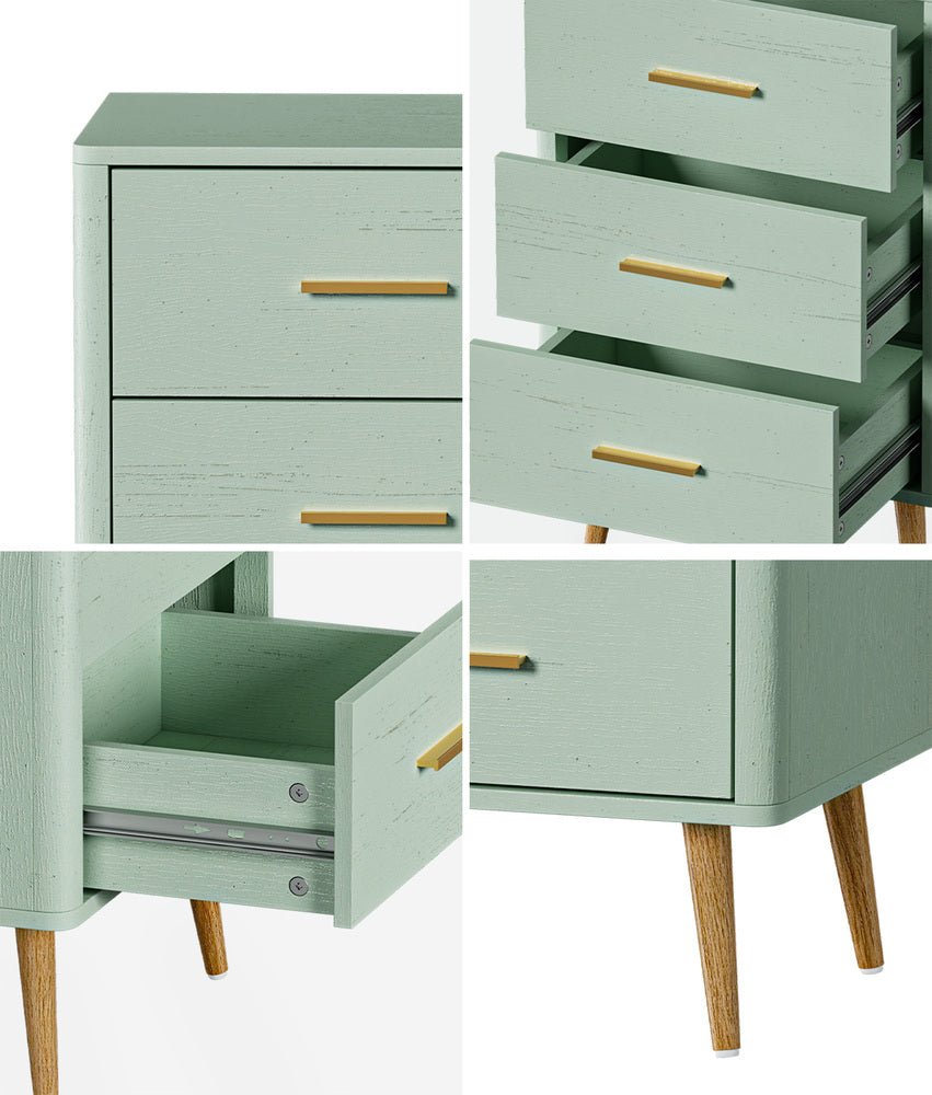 Green 3 Chest of Drawers Tallboy - Buy Online at Bargain Bay Australia