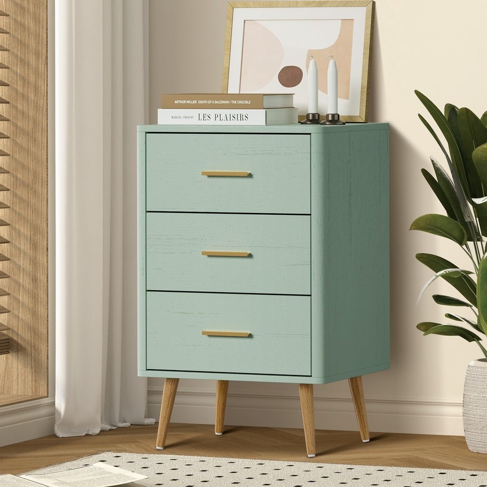 Green 3 Chest of Drawers Tallboy - Buy Online at Bargain Bay Australia