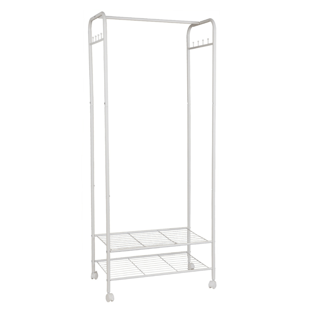 Heavy Duty Industrial Pipe Clothes Rack with Wheels - Buy Online at Bargain Bay Australia