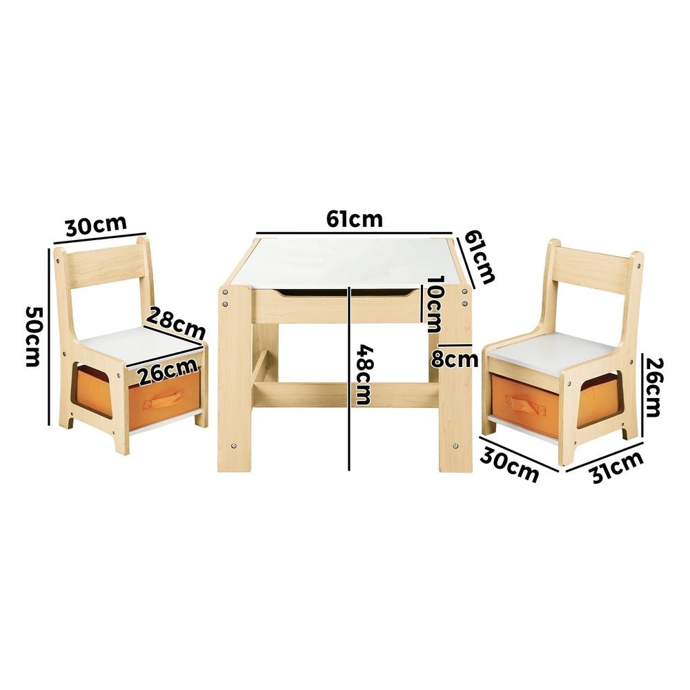 Kids Table and Chairs Set with Toys Storage Box - Buy Online at Bargain Bay Australia