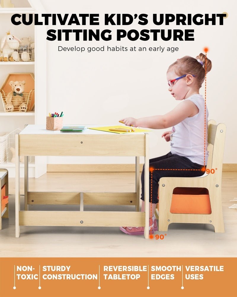 Kids Table and Chairs Set with Toys Storage Box - Buy Online at Bargain Bay Australia