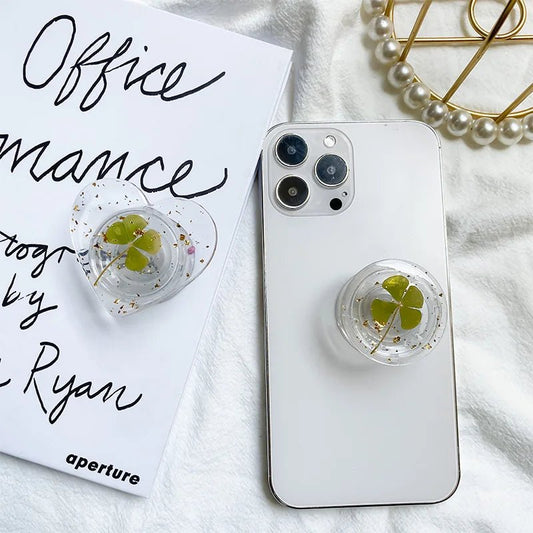 Lucky Leaf Phone Grip Tok – Cute Korean Pop Socket - Buy Online at Bargain Bay Australia