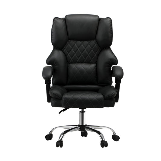 Massage Office Chair PU Leather Black - Buy Online at Bargain Bay Australia