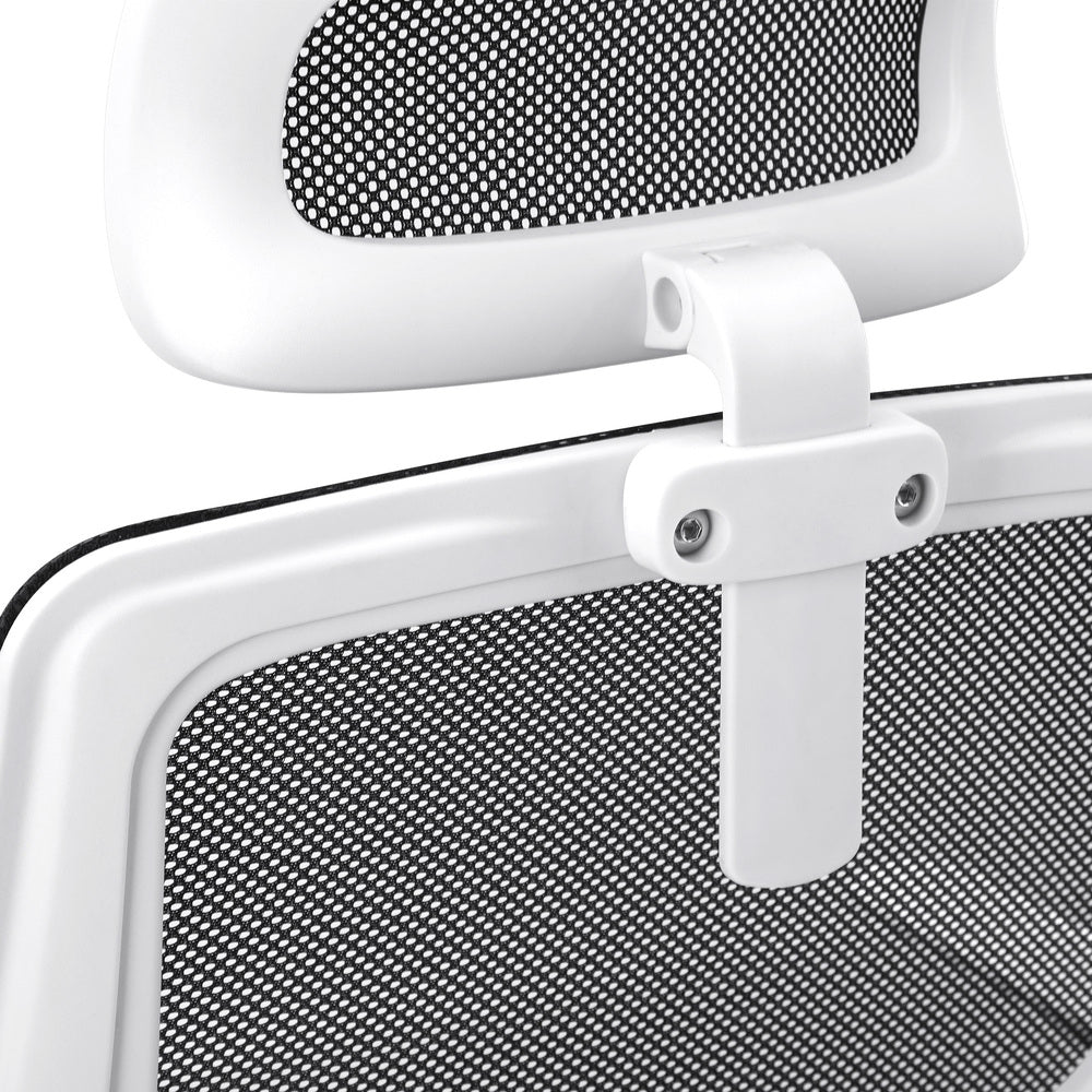 Mesh Office Chair with Fabric Seat Black and White - Buy Online at Bargain Bay Australia
