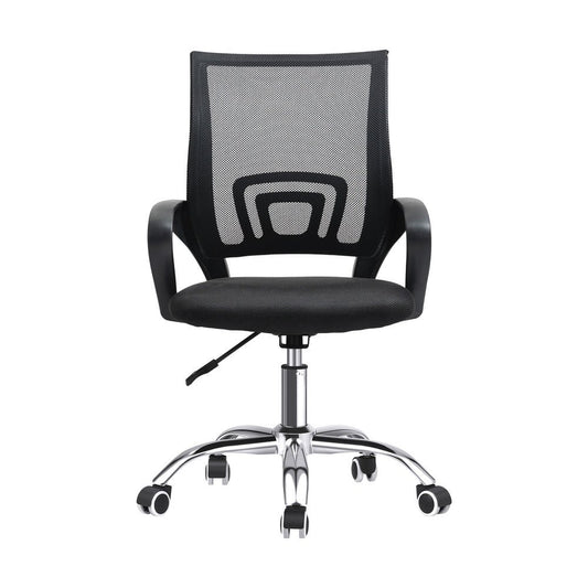 Office Chair Swivel with Armrests and Casters Black - Buy Online at Bargain Bay Australia