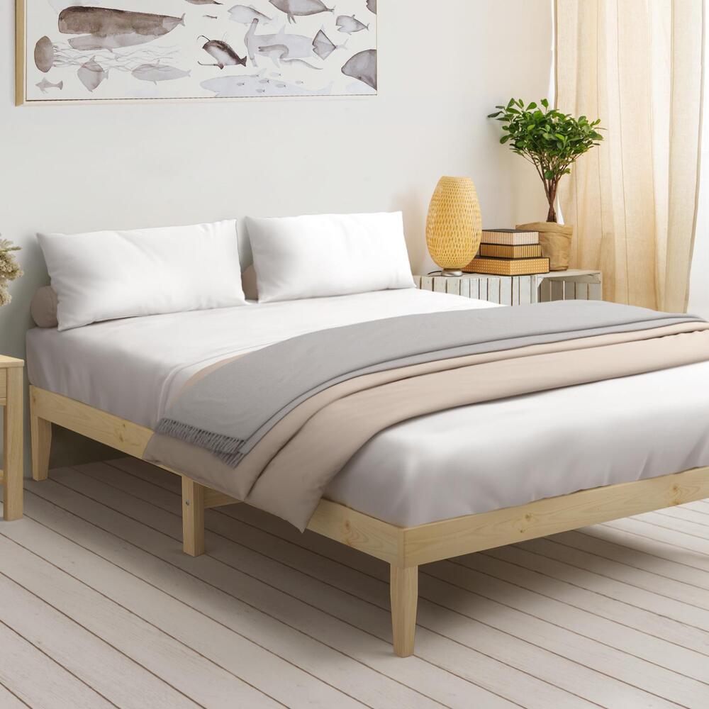 Pine Wood Double Size Bed Frame Bed Base - Buy Online at Bargain Bay Australia