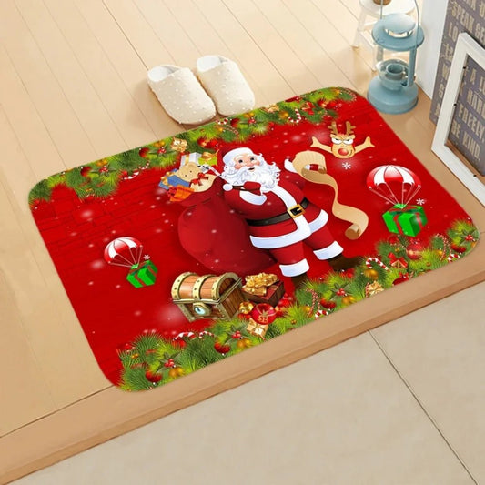 Santa Claus Christmas Door Mat – Outdoor Holiday Carpet - Buy Online at Bargain Bay Australia