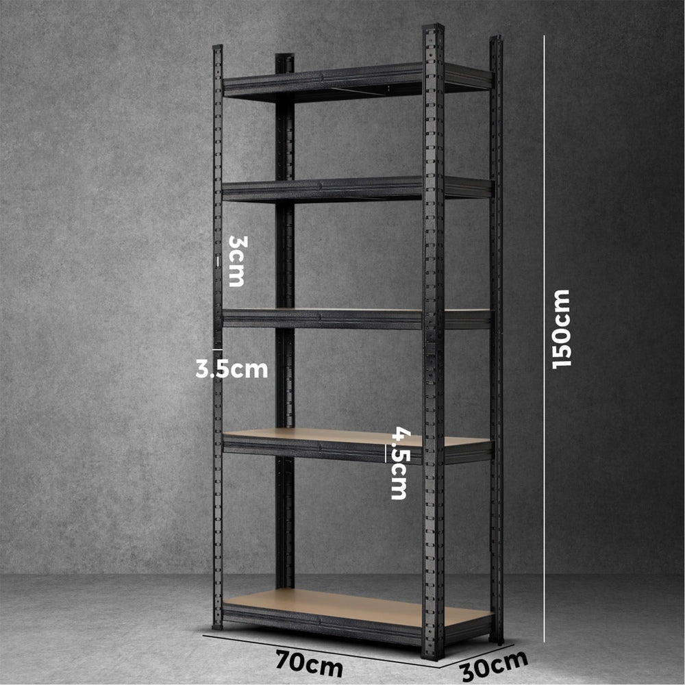 Sharptoo Warehouse Storage Rack Steel Frame 1.5m Black - Buy Online at Bargain Bay Australia