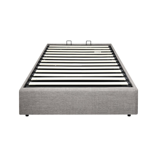 Single Size Bed Frame with Gas Lift Storage Base - Buy Online at Bargain Bay Australia