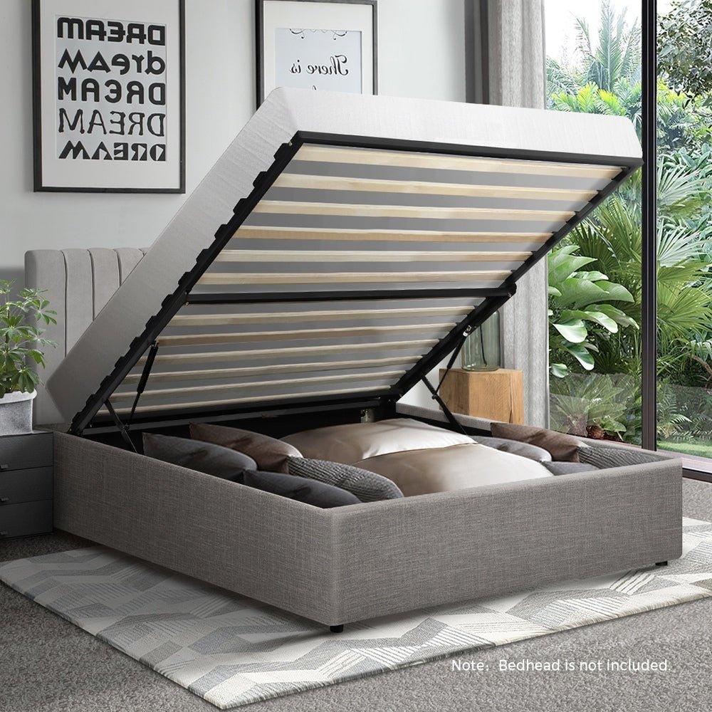 Single Size Bed Frame with Gas Lift Storage Base - Buy Online at Bargain Bay Australia