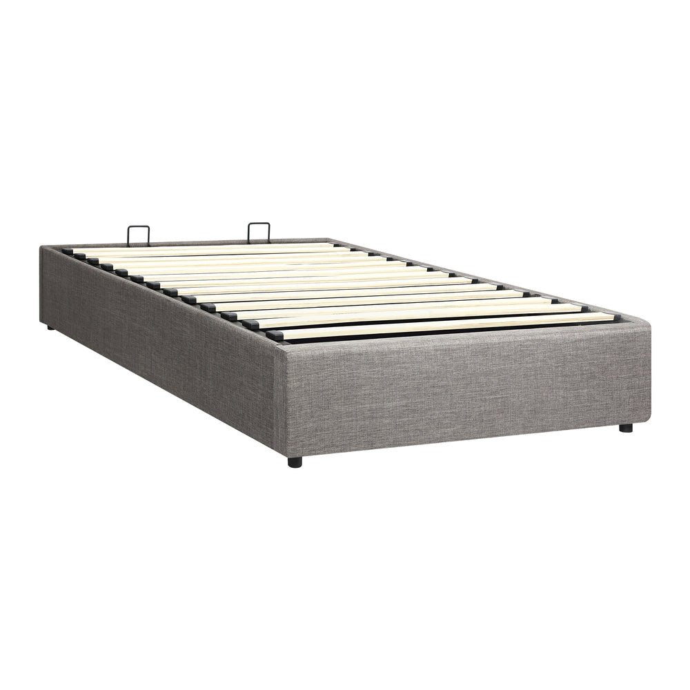 Single Size Bed Frame with Gas Lift Storage Base - Buy Online at Bargain Bay Australia