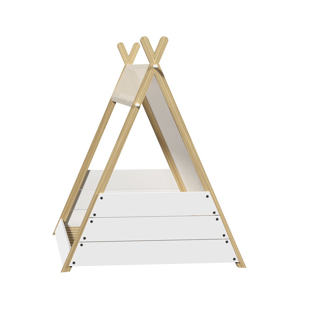 Single Size Kids House Teepee Triangle Bed Frame with Mattress - Buy Online at Bargain Bay Australia