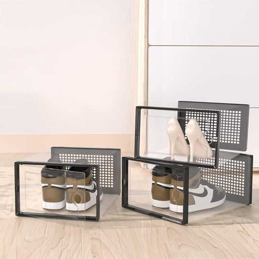 STORFEX 6/12 Pack Stackable Shoe Organizers Storage Boxes - Buy Online at Bargain Bay Australia