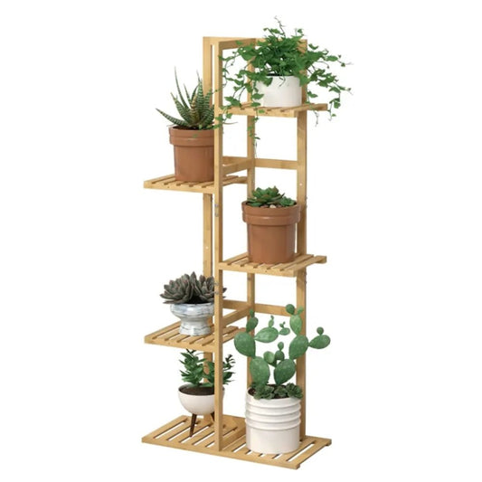 Tall Bamboo Plant Stand Corner Flower Display Rack for Indoor Outdoor - Buy Online at Bargain Bay Australia