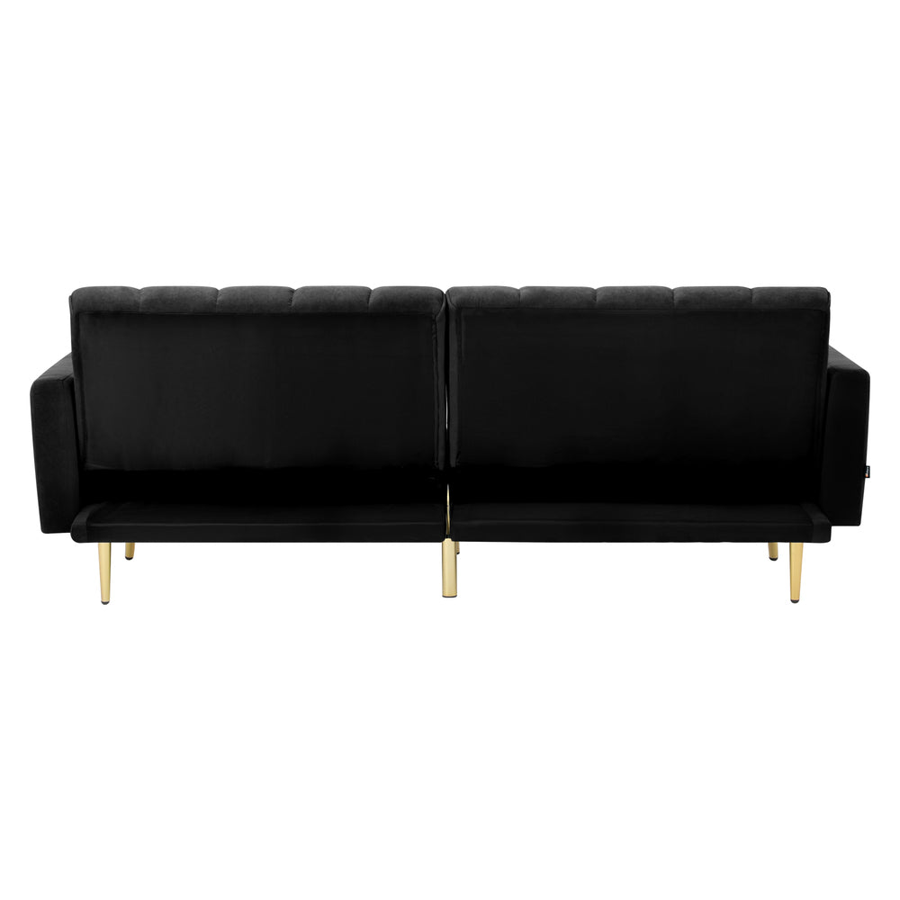 Velvet 3 - Seater Sofa Bed Black - Buy Online at Bargain Bay Australia