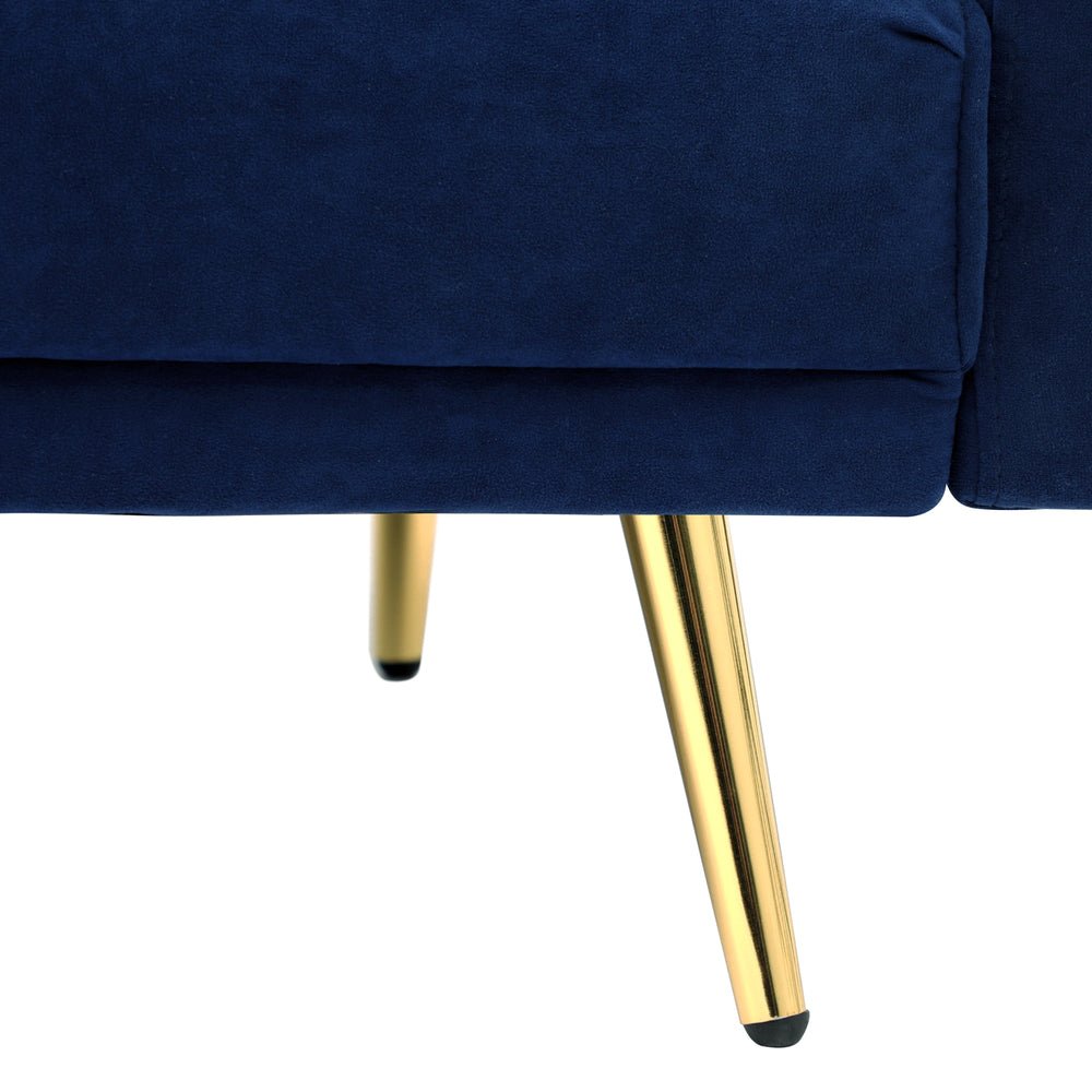 Velvet 3 - Seater Sofa Bed Blue - Buy Online at Bargain Bay Australia
