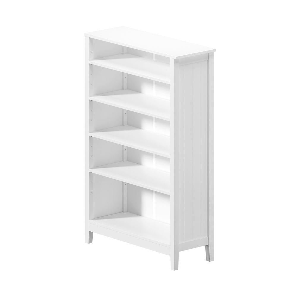 White 5 Tier Bookshelf Bookcase Display Storage Cabinet - Buy Online at Bargain Bay Australia