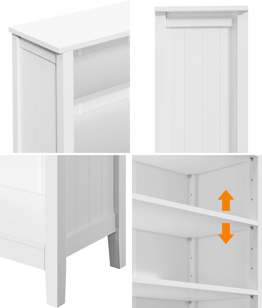 White 5 Tier Bookshelf Bookcase Display Storage Cabinet - Buy Online at Bargain Bay Australia