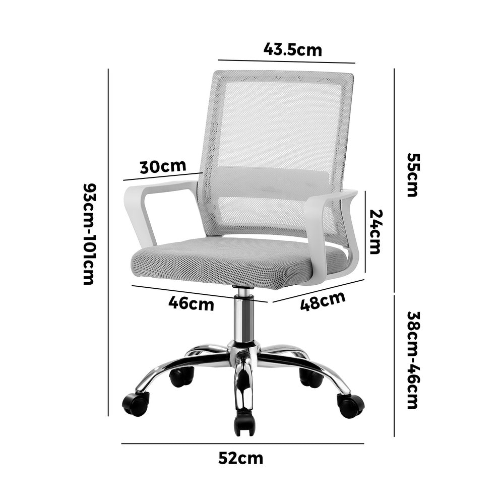 White Mesh Executive Office Chair Computer Seat - Buy Online at Bargain Bay Australia