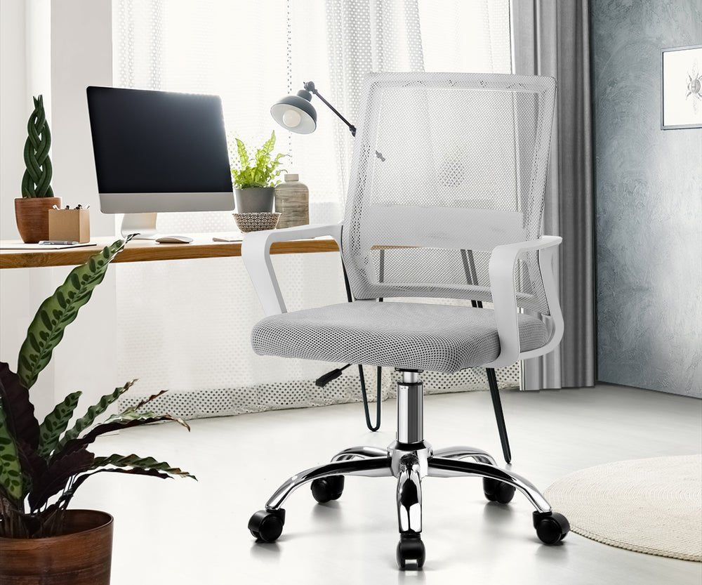 White Mesh Executive Office Chair Computer Seat - Buy Online at Bargain Bay Australia