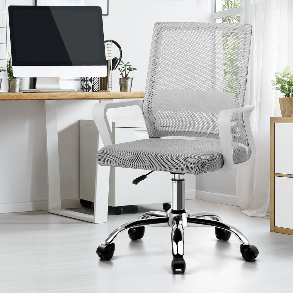 White Mesh Executive Office Chair Computer Seat - Buy Online at Bargain Bay Australia