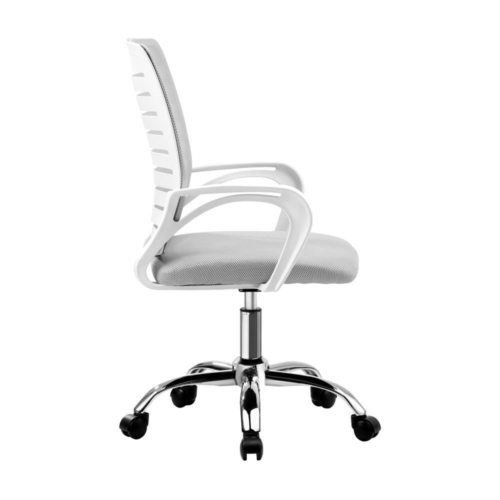 White Mesh Office Chair with Breathable Backrest - Buy Online at Bargain Bay Australia