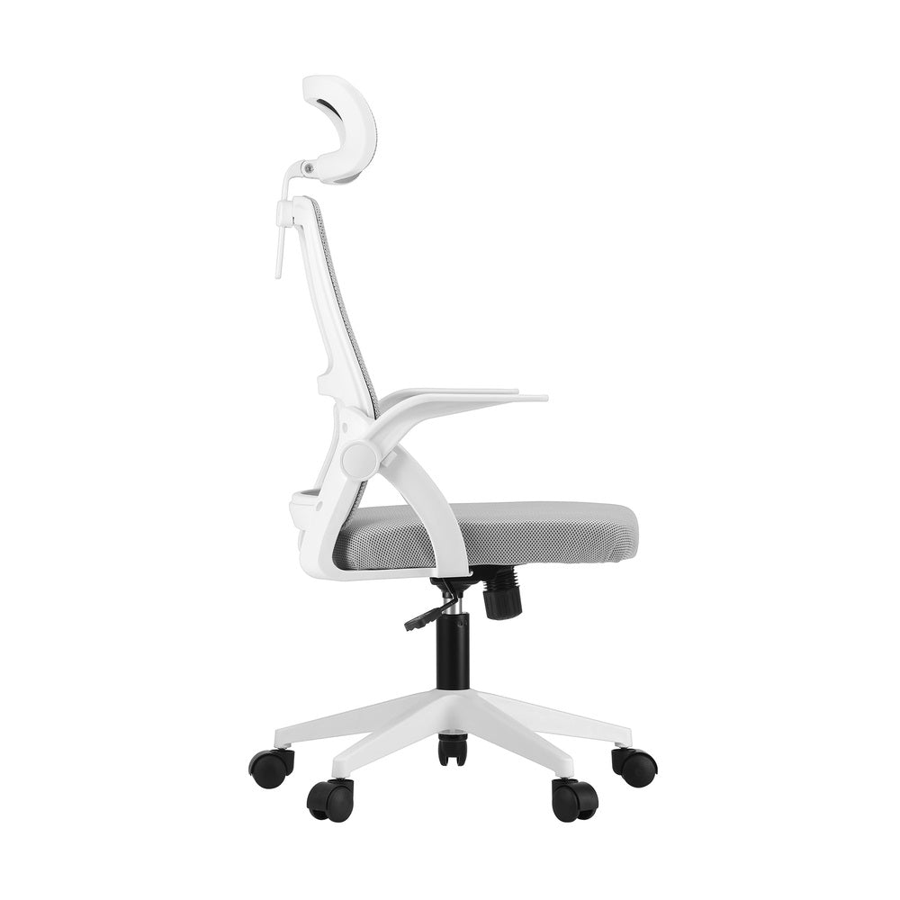 White Mesh Office Chair with Fabric Seat - Buy Online at Bargain Bay Australia
