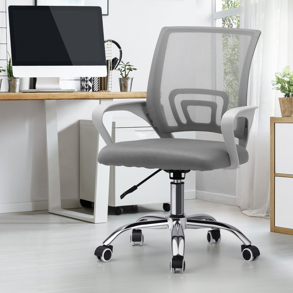 White Mesh Office Chair with Foam Seat - Buy Online at Bargain Bay Australia