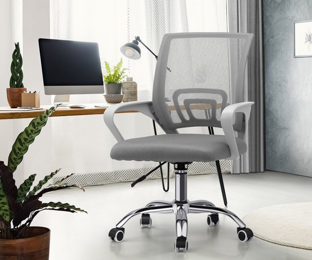 White Mesh Office Chair with Foam Seat - Buy Online at Bargain Bay Australia